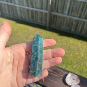 Blue Apatite Crystal Tower